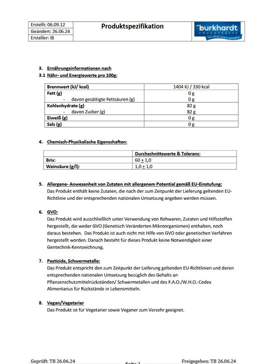 4* Sirup Grenadine 5L BiB