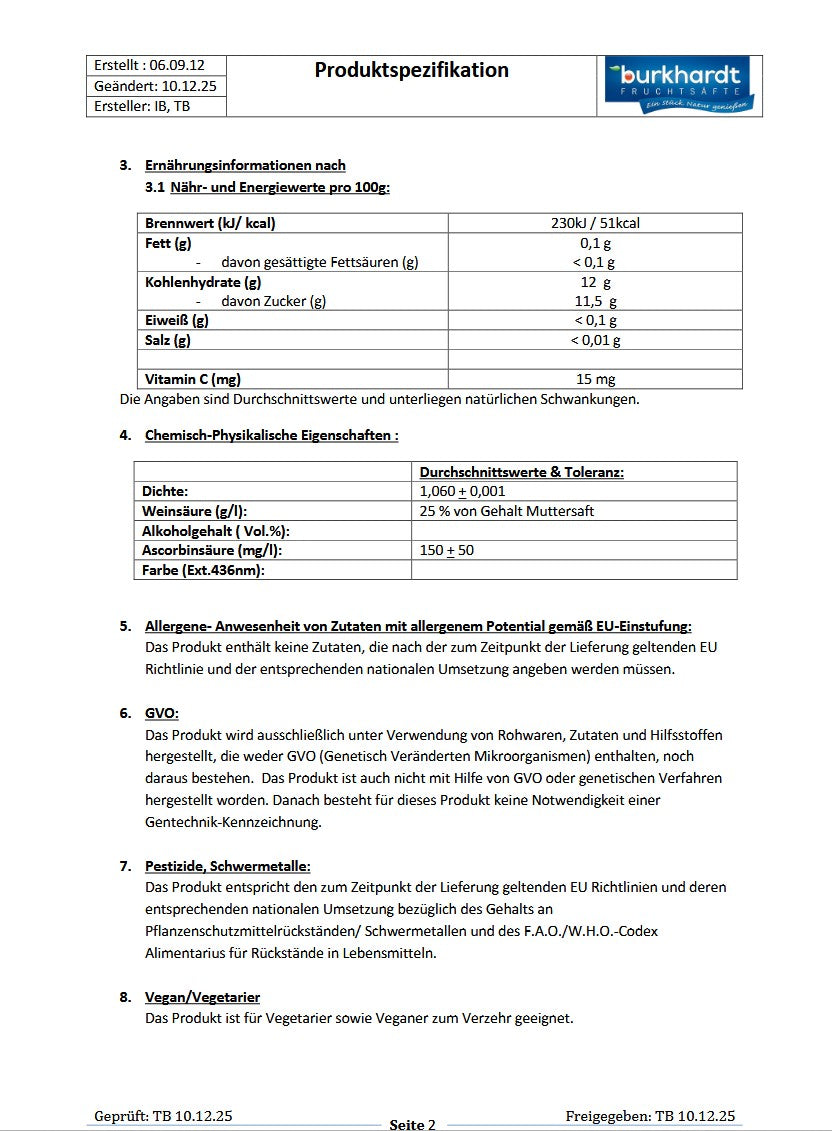 2 x Johannesbeergetränk 10L BiB
