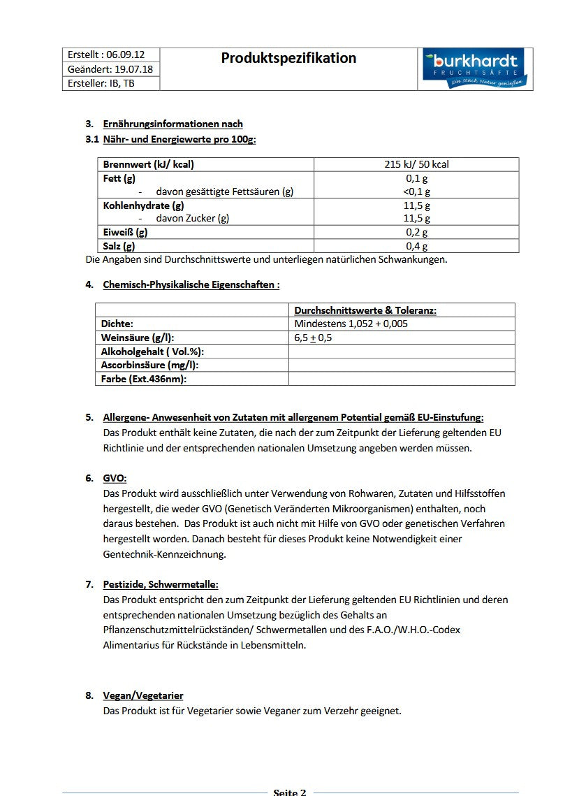 4*  Ananassaftgetränk 5L BiB