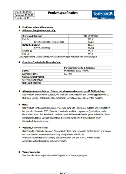4*  Ananassaftgetränk 5L BiB