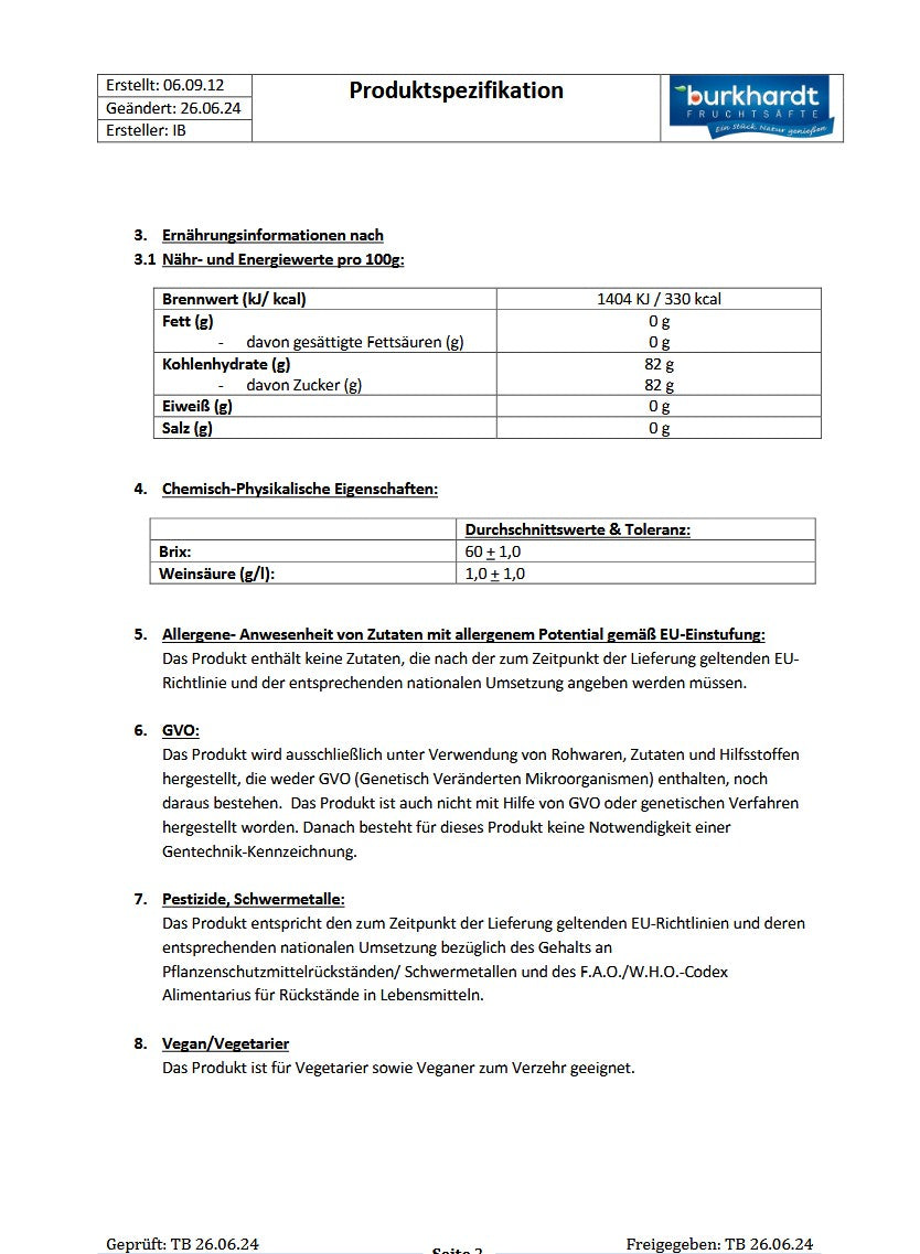 4*  Sirup Grenadine 5L BiB