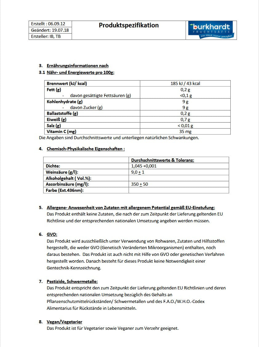 4*  Orangensaftgetränk 5L BiB