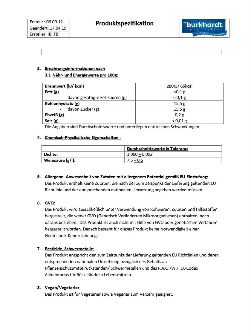 2 x Sauerkirschgetränk 10L BiB