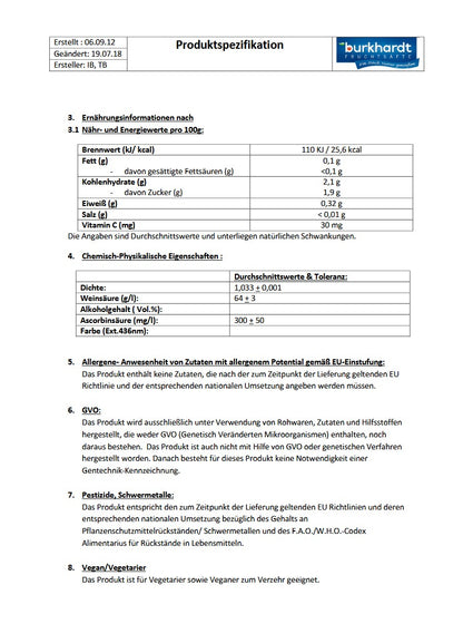 4* Zitronensaftgetränk 5L BiB